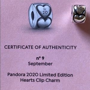 Pandora 2020 Limited Edition Hearts Clip Charm
